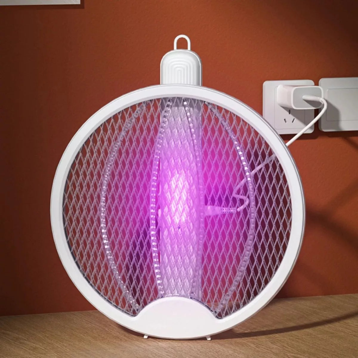 RAQUETA ELÉCTRICA COLGANTE PARA MOSQUITOS RECARGABLE