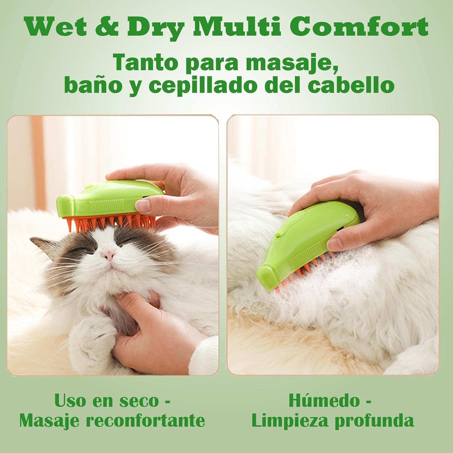 Cepillo  Vaporizador Mascotas quita pelos