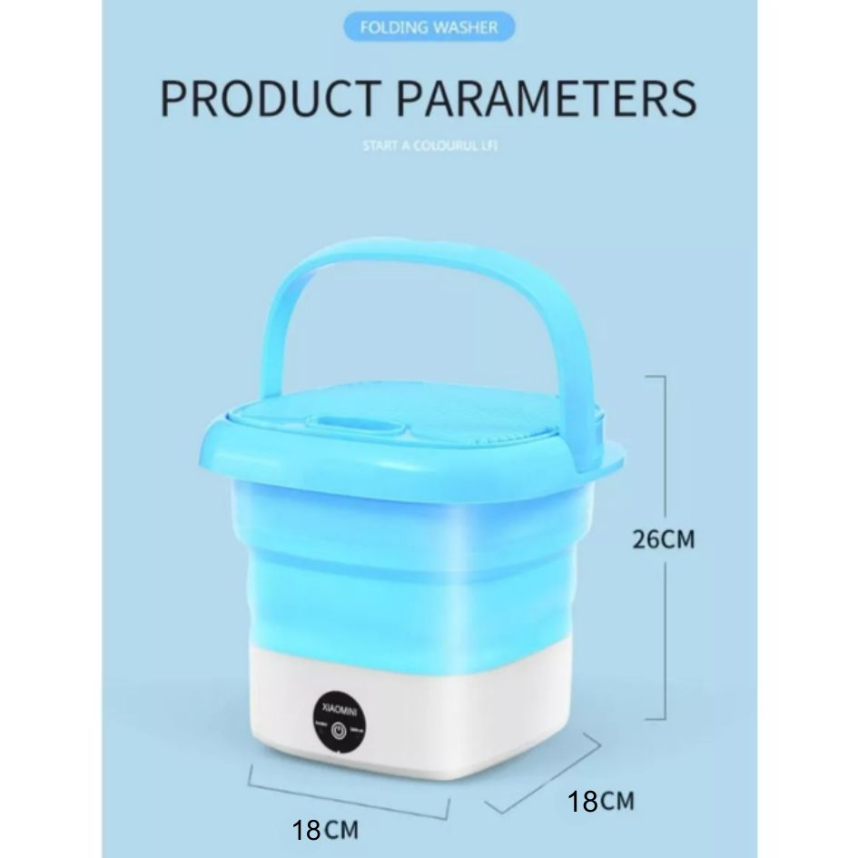 MINI LAVADORA PLEGABLE PORTÁTIL 6.7 LITROS