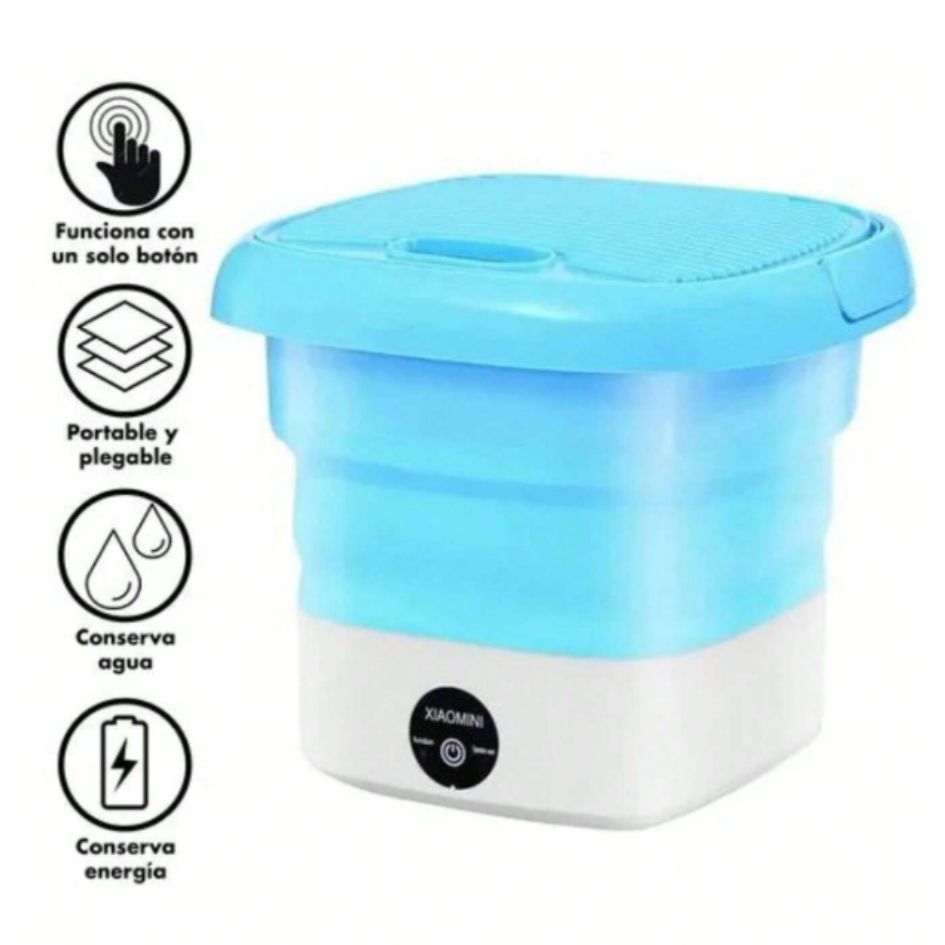 MINI LAVADORA PLEGABLE PORTÁTIL 6.7 LITROS